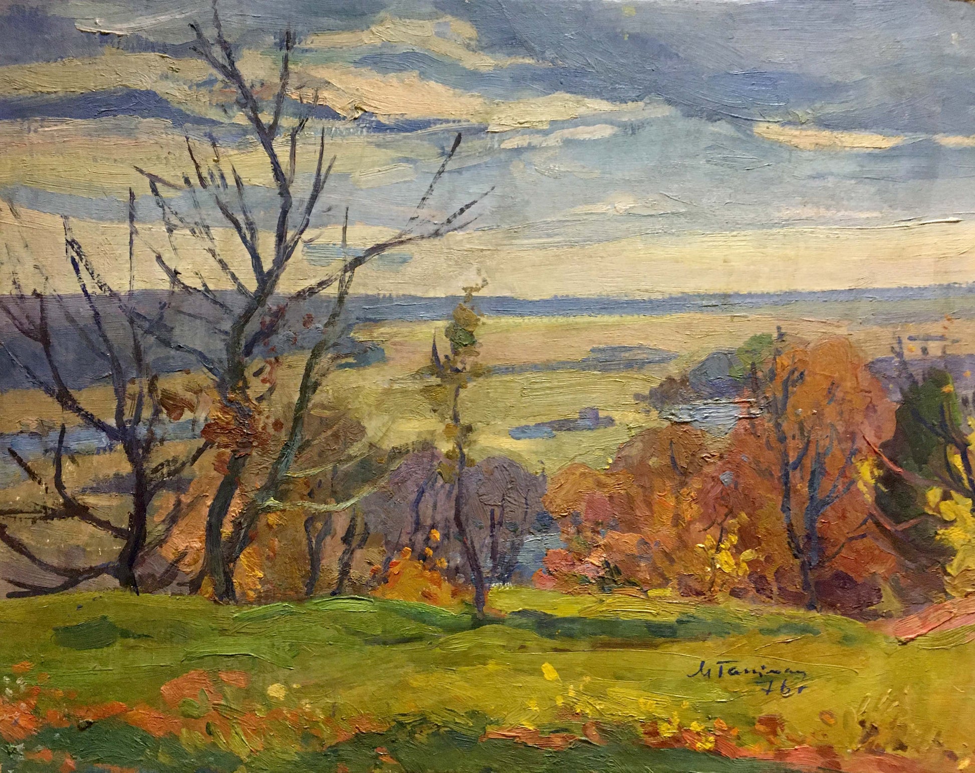 Autumn landscape oil painting by Gantman Moses Faybovich