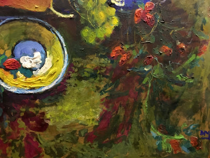 Oil painting Fruit on the table by Maksimenko Nikolay Antonovich