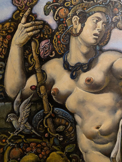 Classical nude female oil painting by Litvinov Oleg Arkad’yevich