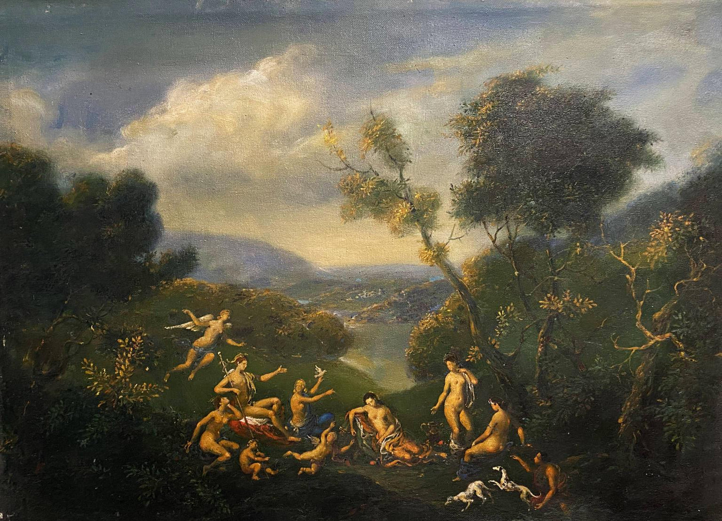 Oil painting of Bacchus and Ariadne by Litvinov Oleg Arkad’yevich