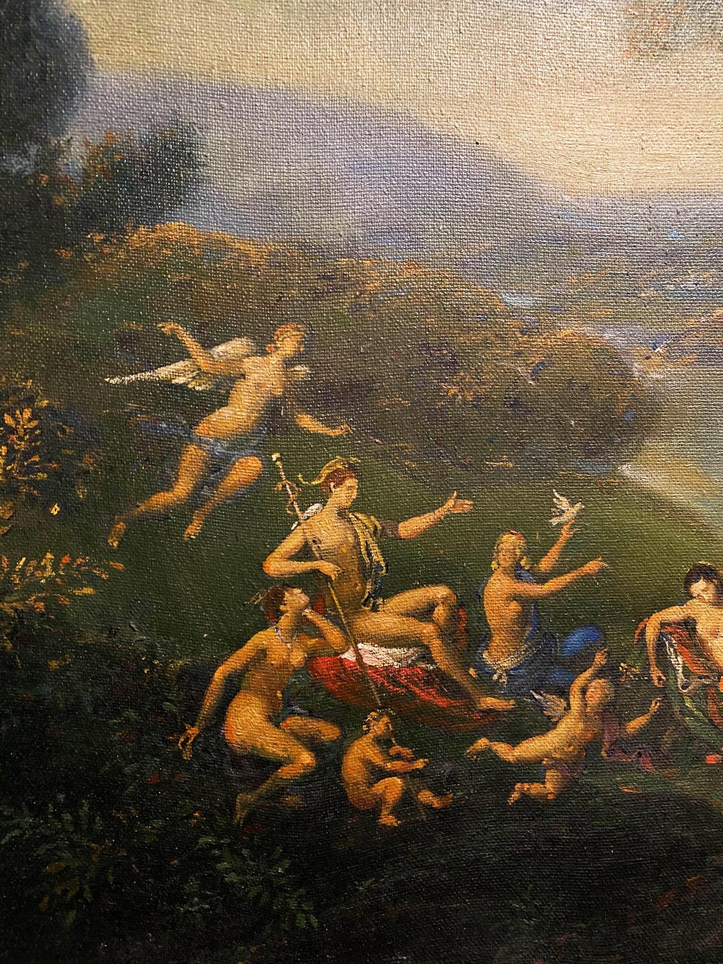 Oil painting of Bacchus and Ariadne by Litvinov Oleg Arkad’yevich