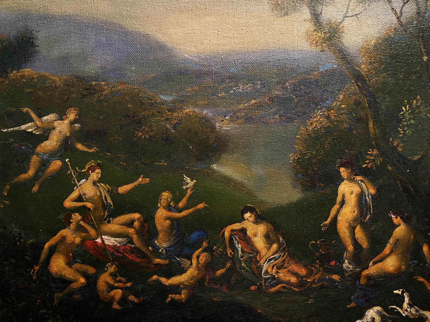 Oil painting of Bacchus and Ariadne by Litvinov Oleg Arkad’yevich