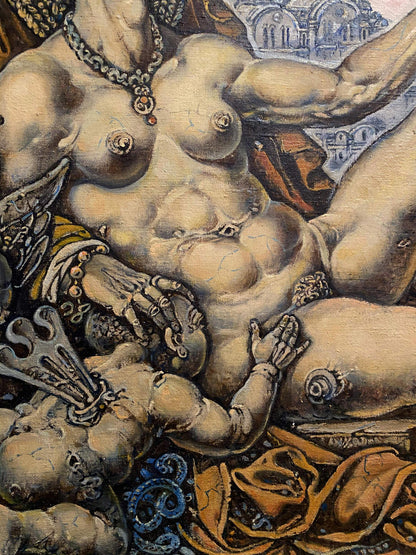 Oil painting of muscular nude Venus by Litvinov Oleg Arkad’yevich