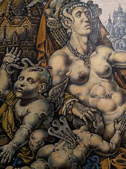 Nude muscular Venus by Litvinov Oleg Arkadyevich oil painting