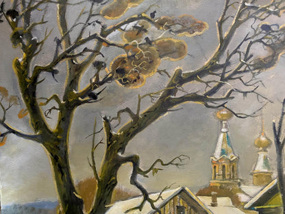 Oil painting To spring by Litvinov Oleg Arkad’yevich, gnarled tree