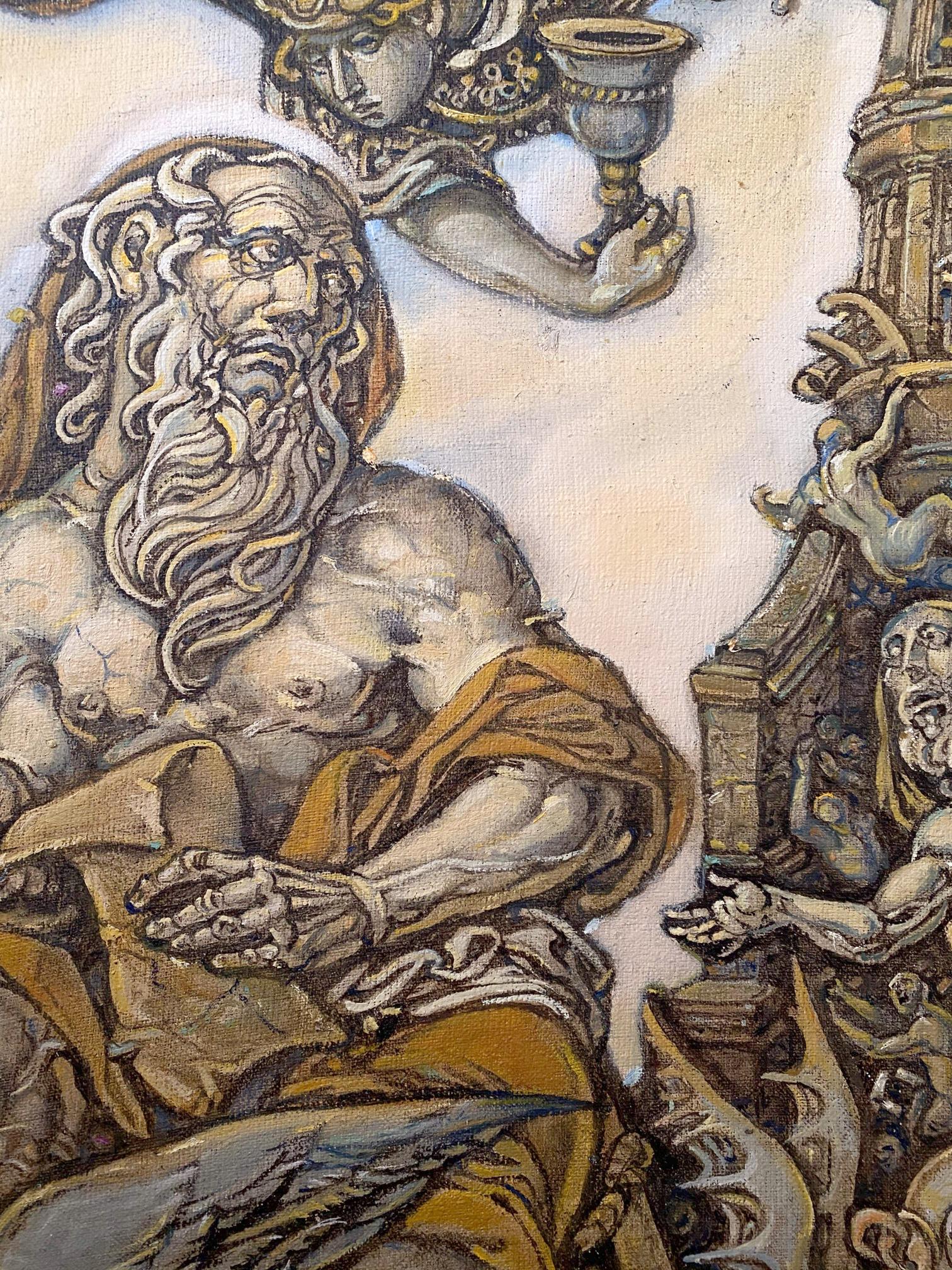Detailed oil painting of John the Evangelist by Oleg Litvinov