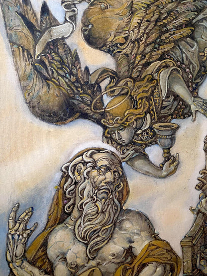Oil painting of Gifts of John the Evangelist by Oleg Litvinov
