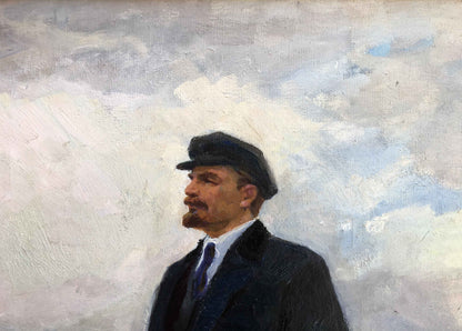 Oil painting of Vladimir Lenin by Spill Yudenko Lyudmila Vladimirovna