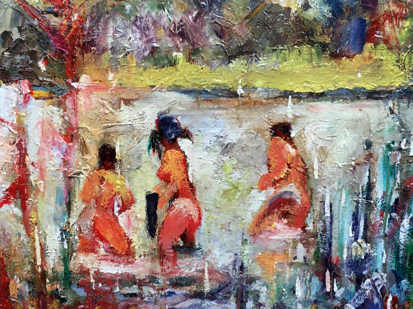 Abstract oil painting by August Novikovsky Alexander Vladimirovich