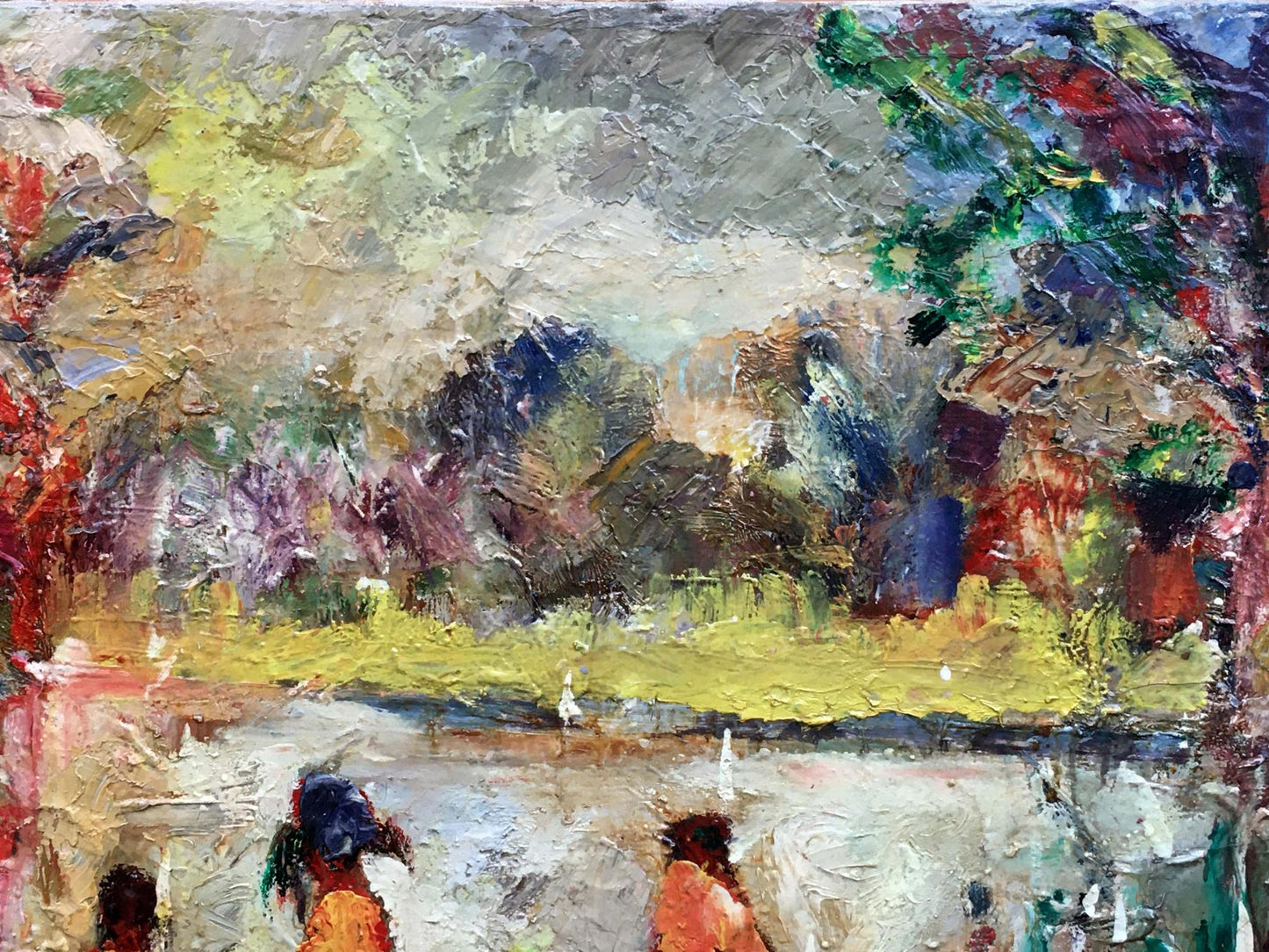 Vibrant impressionist landscape by August Novikovsky Alexander Vladimirovich