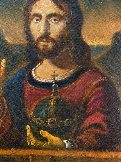 Oil painting by Litvinov Oleg Arkad’yevich: Savior with crown