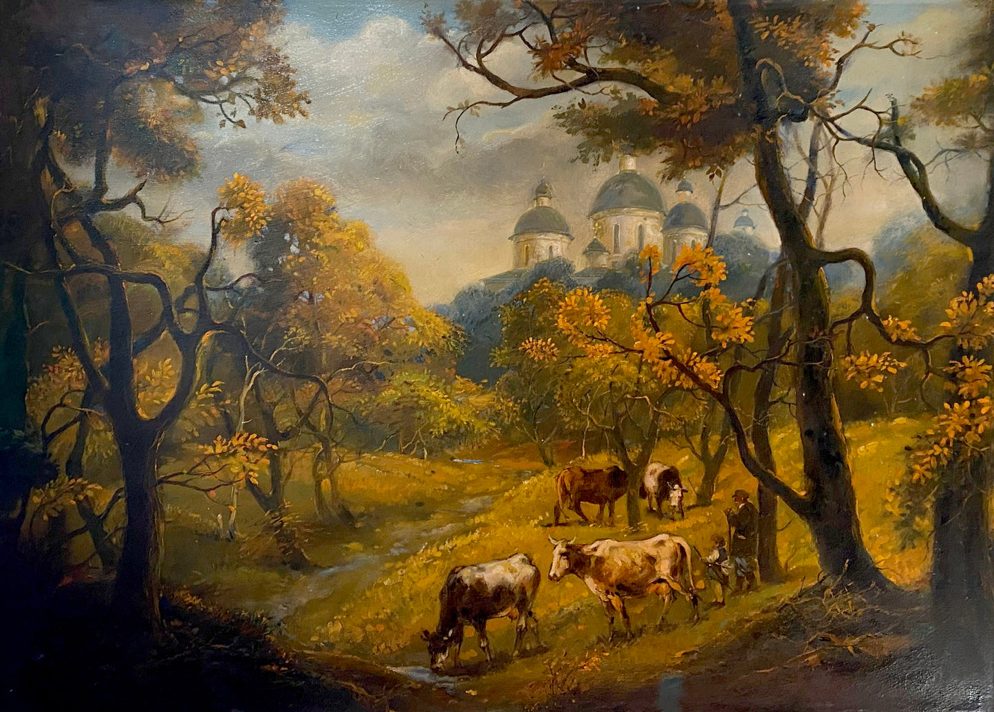 Oil painting October is already in the yard by Litvinov Oleg Arkad’yevich
