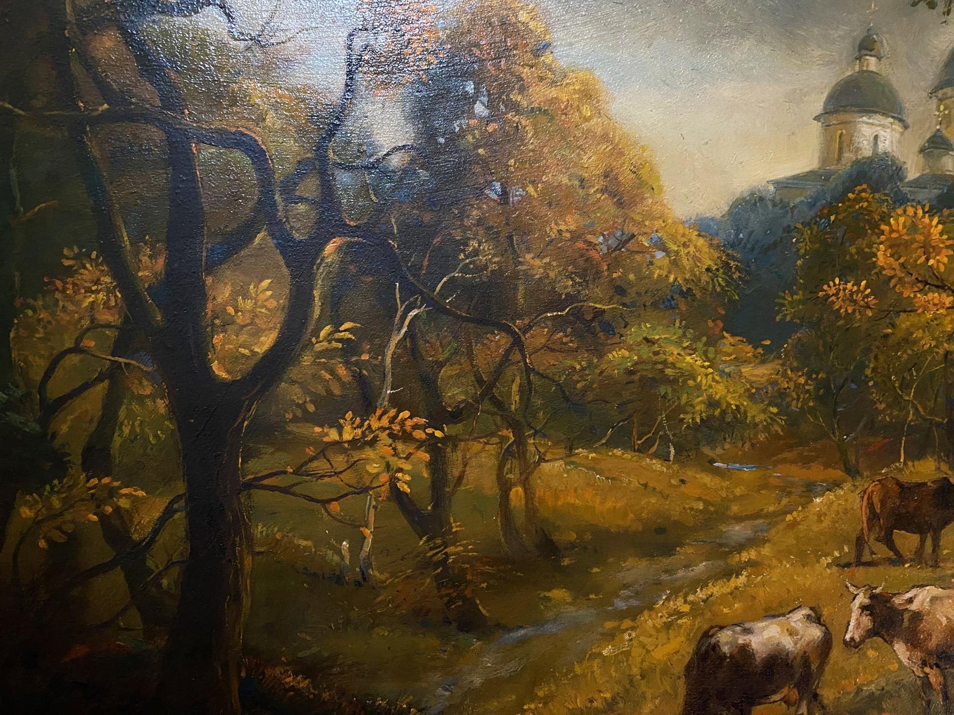 Oil painting October is already in the yard by Litvinov Oleg Arkad’yevich