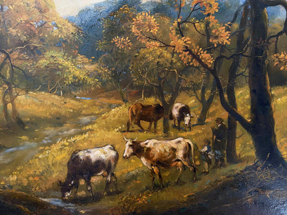 Oil painting October is already in the yard by Litvinov Oleg Arkad’yevich