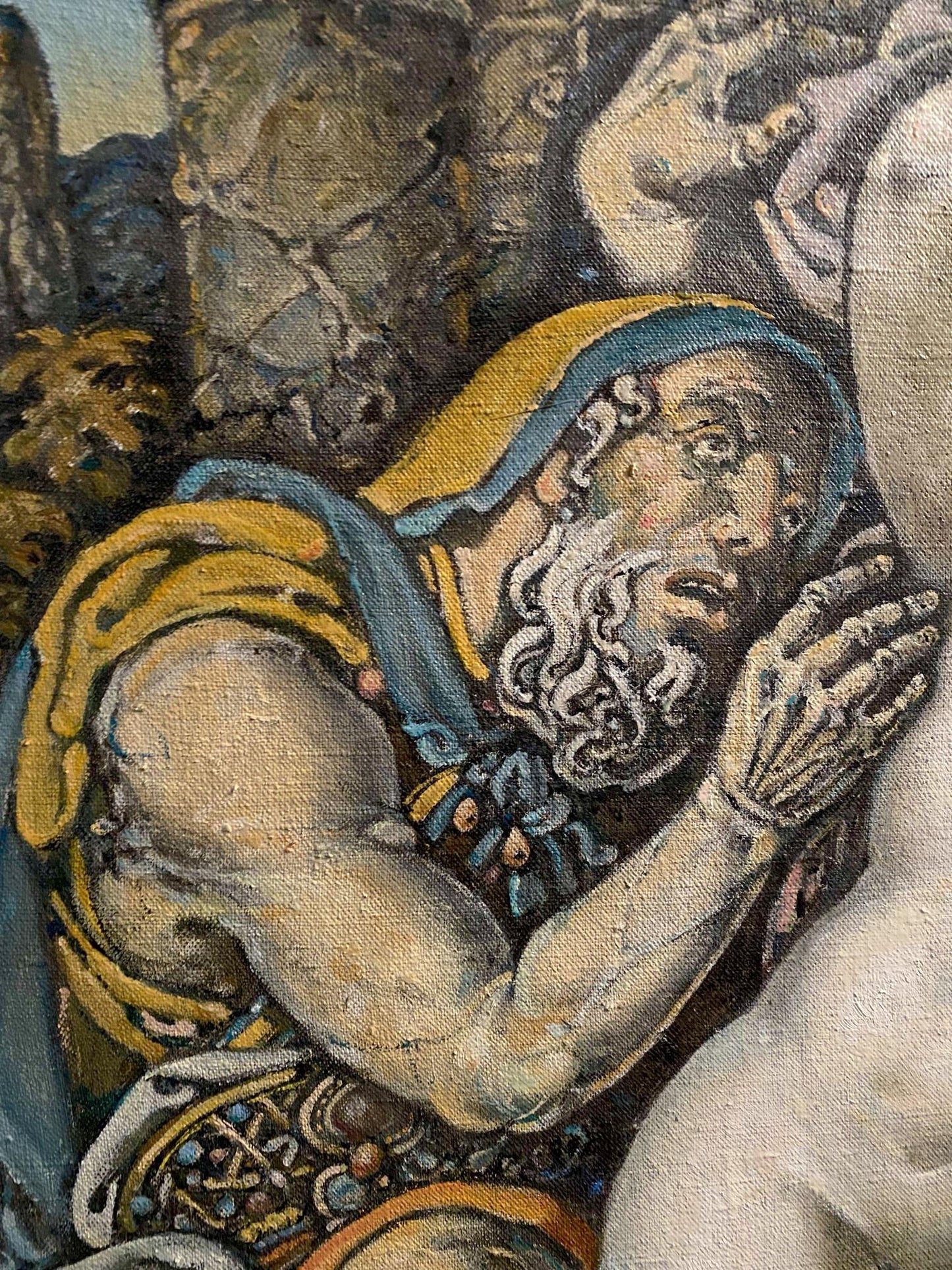 Oil painting Virtue Against Vice by Litvinov Oleg Arkad’yevich