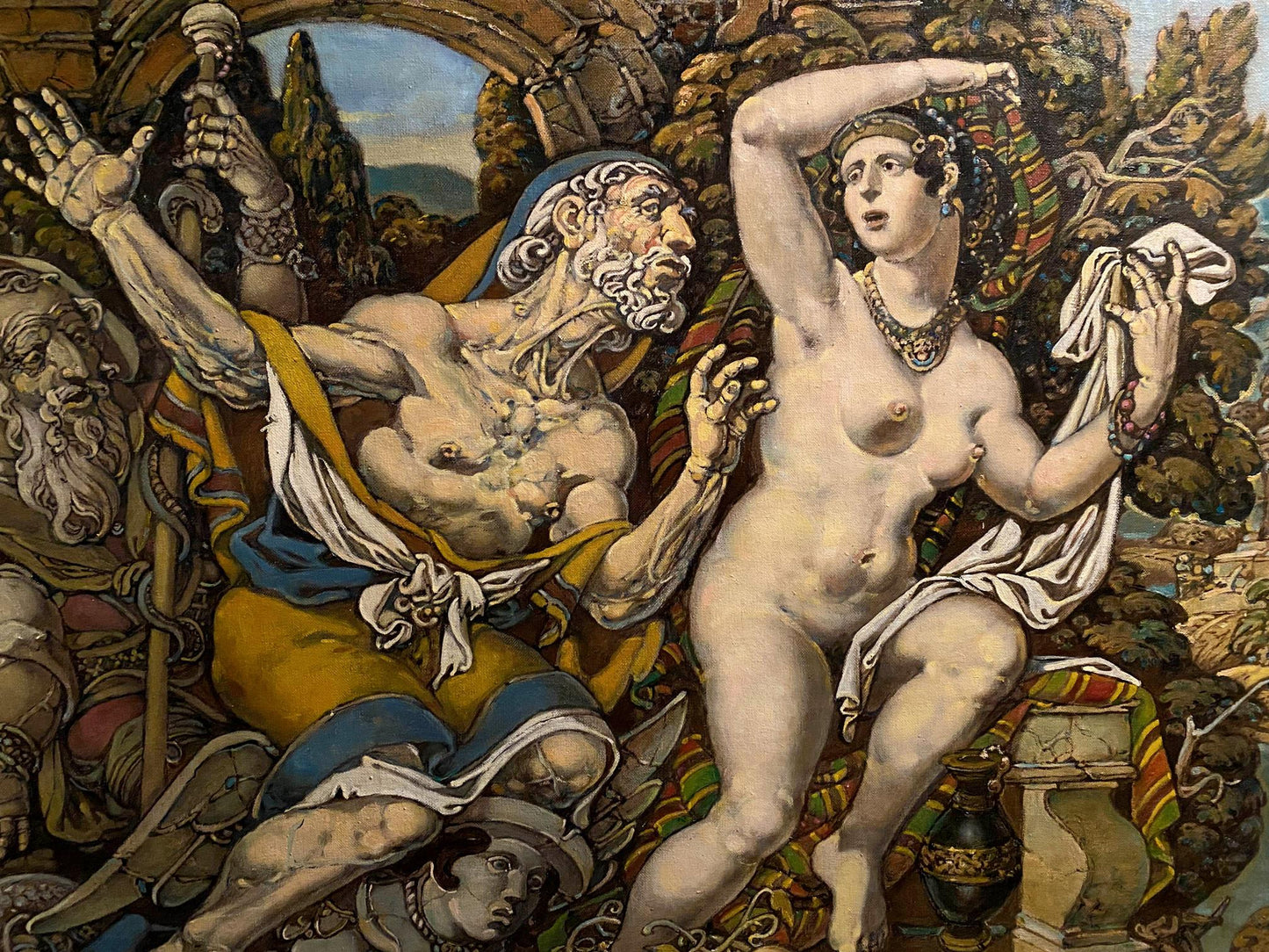 The Temptation of Power by Oleg Arkad'yevich Litvinov, an oil painting exploring the allure.