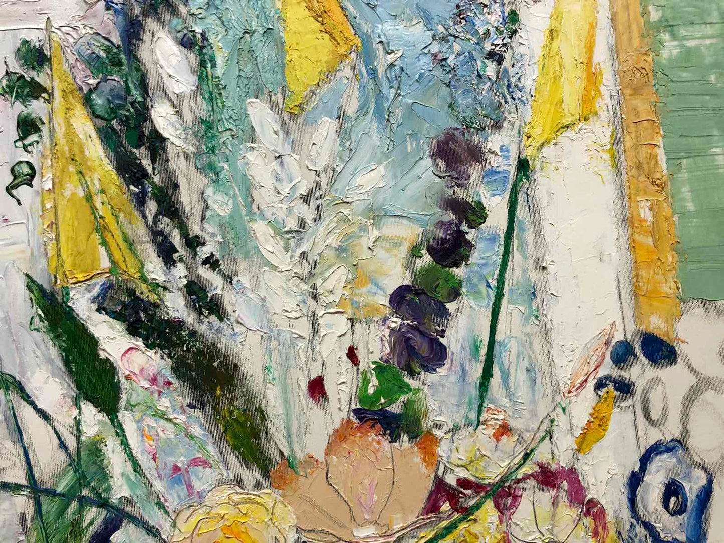 Vibrant Filipenko Vladimir oil painting Composition with Flowers abstract art