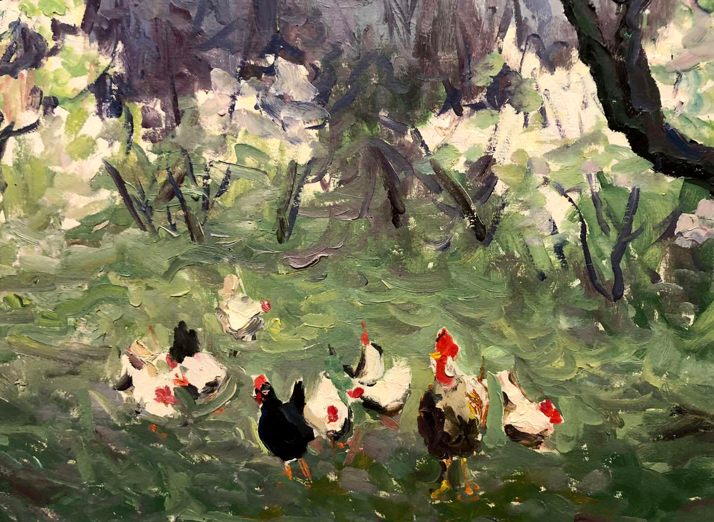 Vibrant impressionist oil painting Spring in Alupka by Basov Yakov Alexandrovich