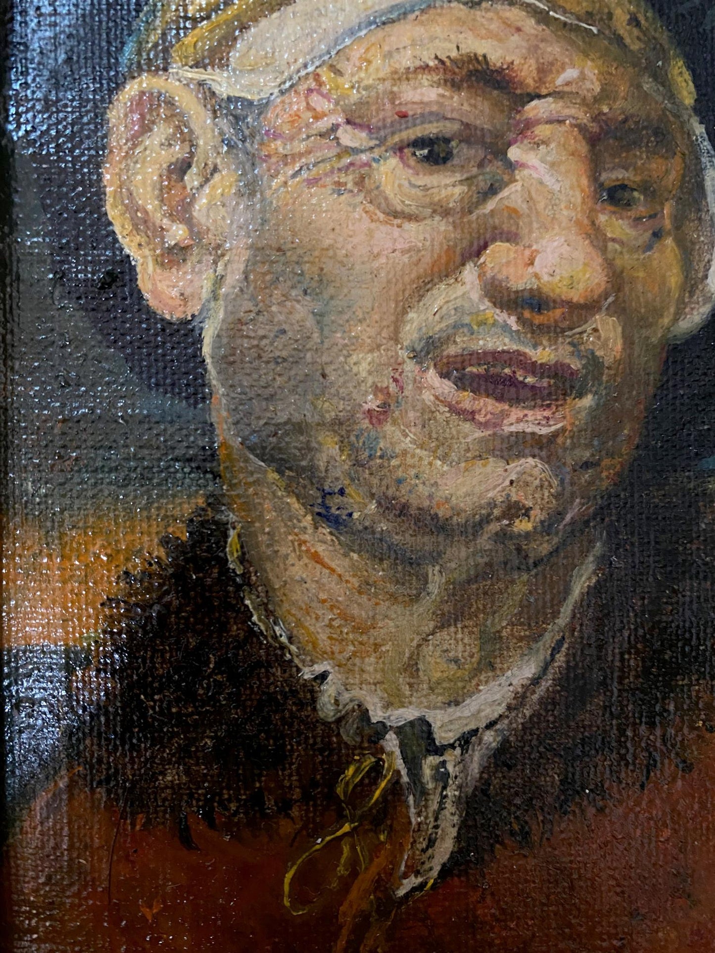 Oil painting portrait of grotesque Litvinov Oleg Arkad’yevich