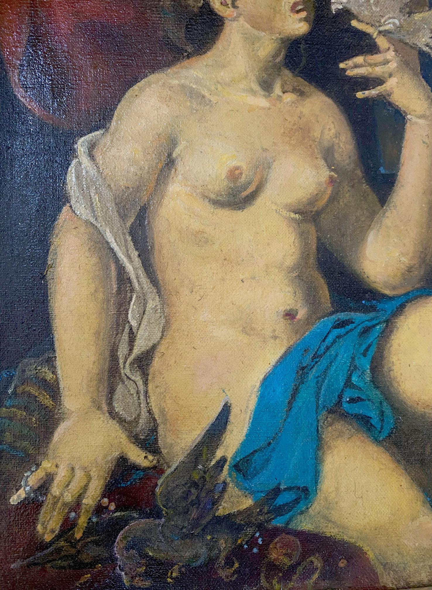 Nude female in classical oil painting by Josephine Litvinov Oleg Arkadyevich