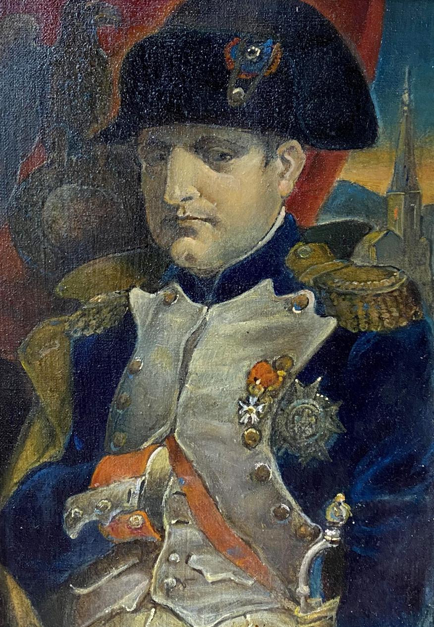 Oil painting portrait of Napoleon by Oleg Arkad’yevich Litvinov
