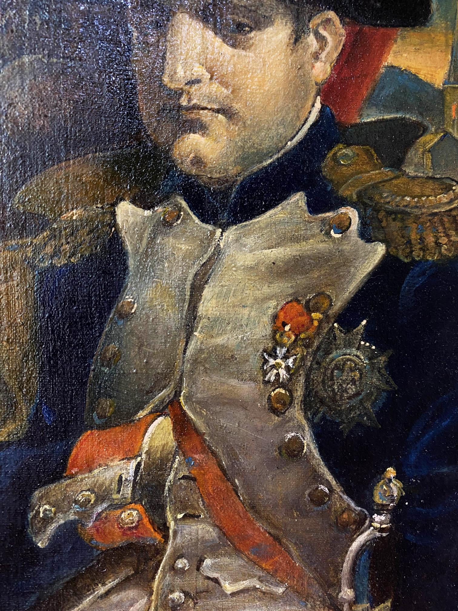 Oil painting portrait of Napoleon by Litvinov Oleg Arkadyevich
