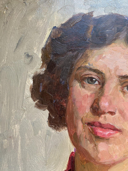 Oil painting portrait Moms eyes by Tatiana Nilovna Yablonskaya