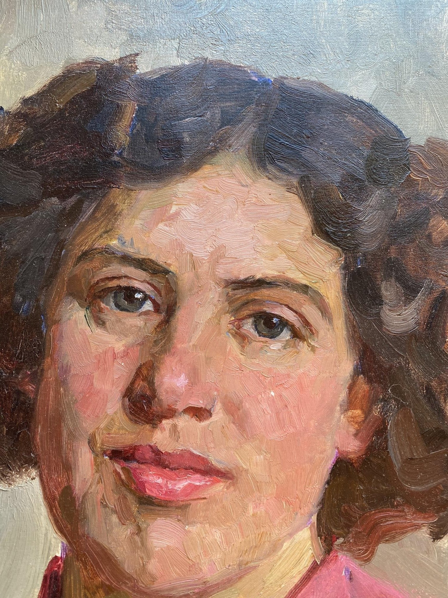 Oil painting Moms eyes by Tatiana Nilovna Yablonskaya portrait