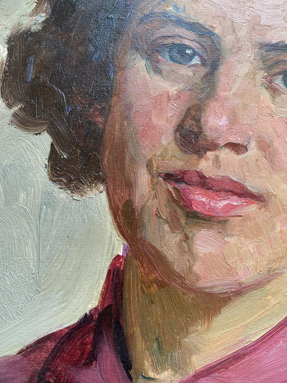 Oil painting portrait Moms eyes by Tatiana Nilovna Yablonskaya