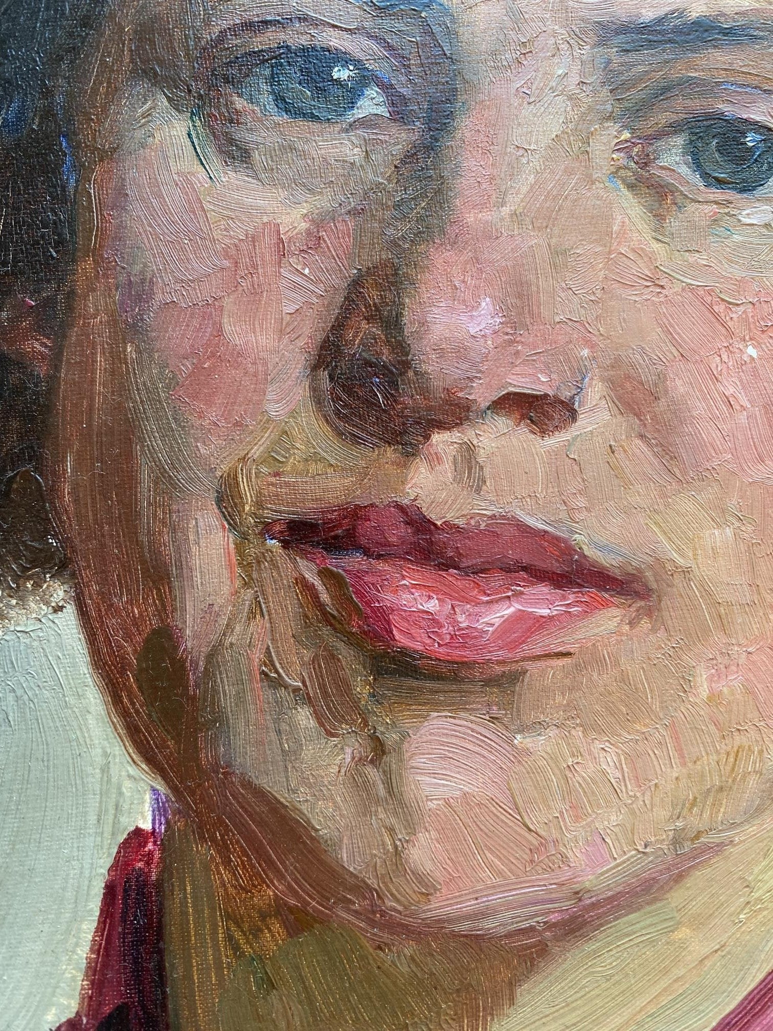 Oil painting Moms eyes by Tatiana Nilovna Yablonskaya portrait
