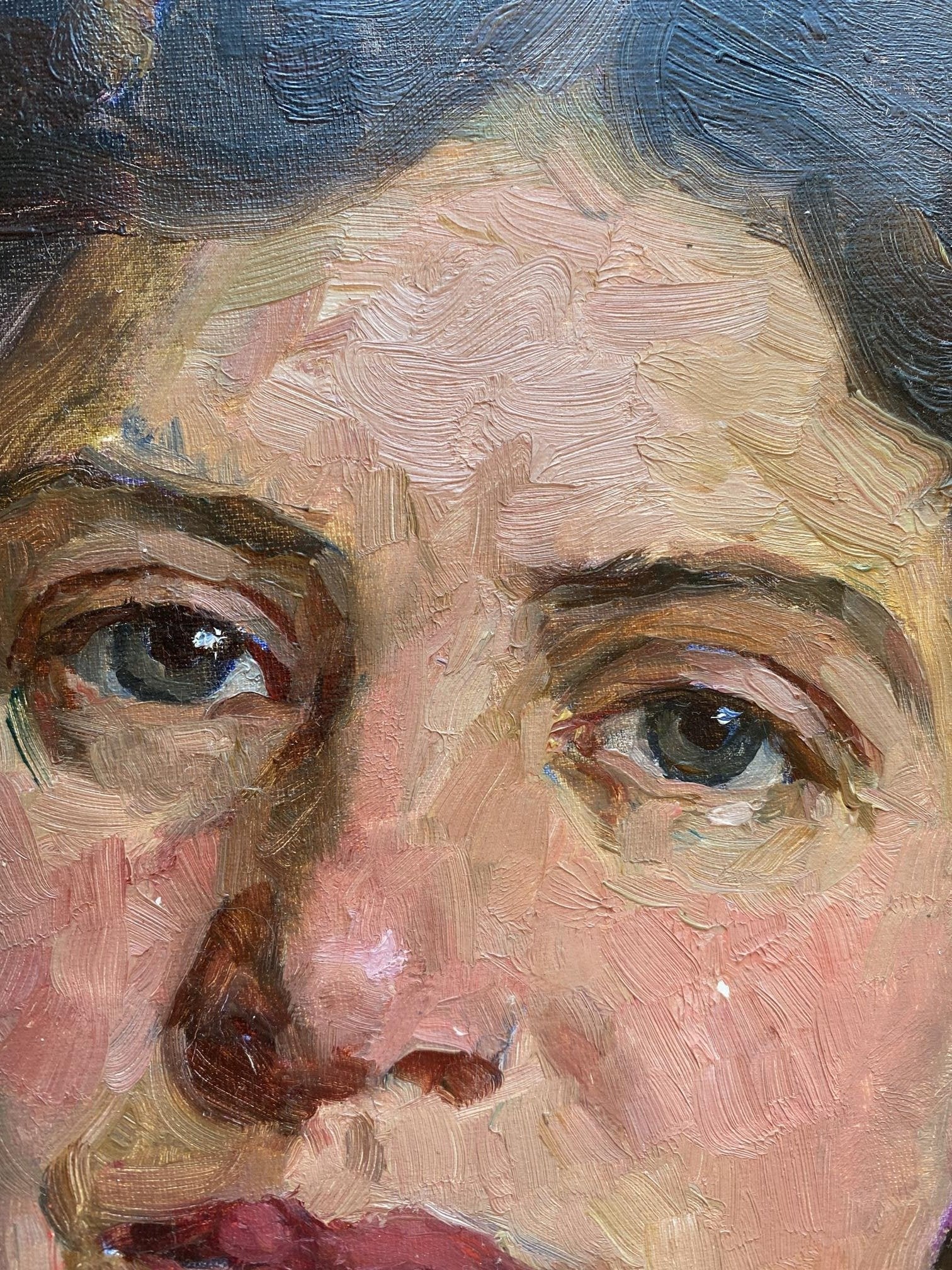 Oil painting Moms eyes by Tatiana Nilovna Yablonskaya portrait