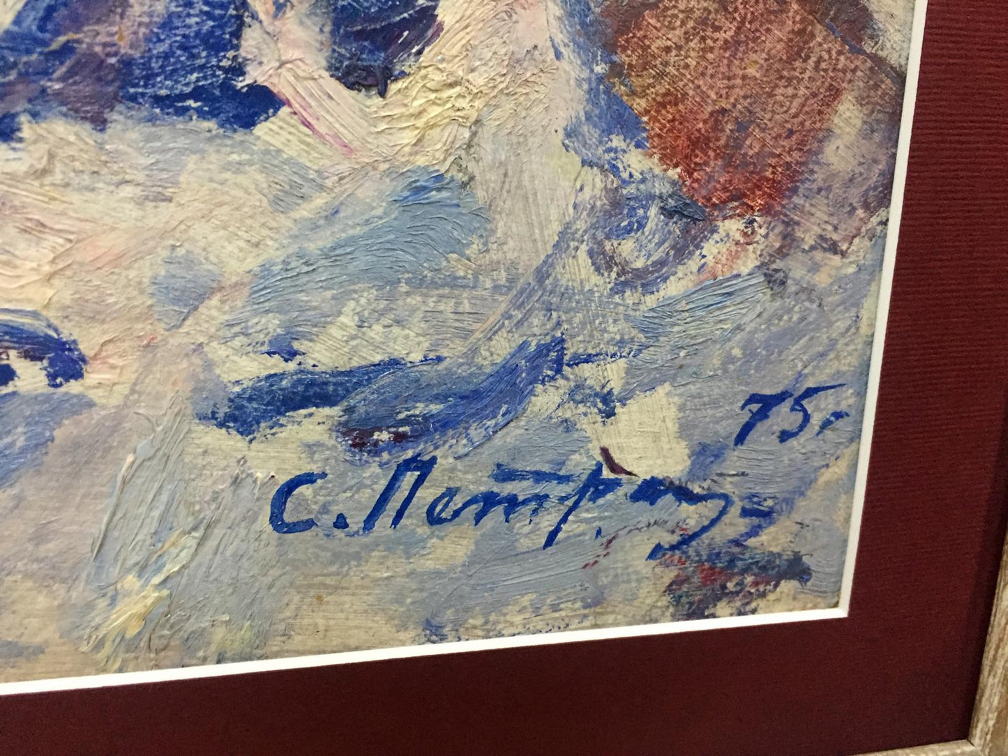 Framed Blue Day oil painting by Stanislav Vasilievich Petrashevsky