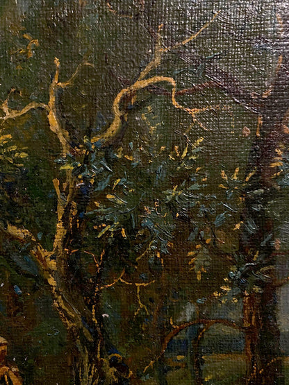 Oil painting Walk through the sunny forest by Oleg Litvinov