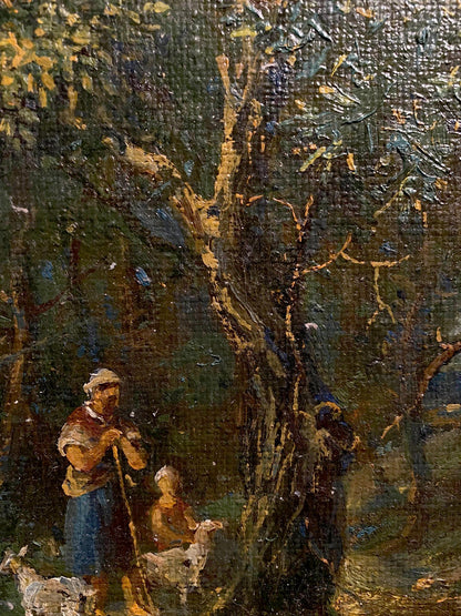 Oil painting Walk through the sunny forest by Oleg Litvinov