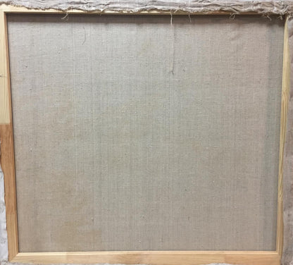 Oil painting Fly by Alexey Fedorovich Vlasov on light beige linen canvas in wooden frame