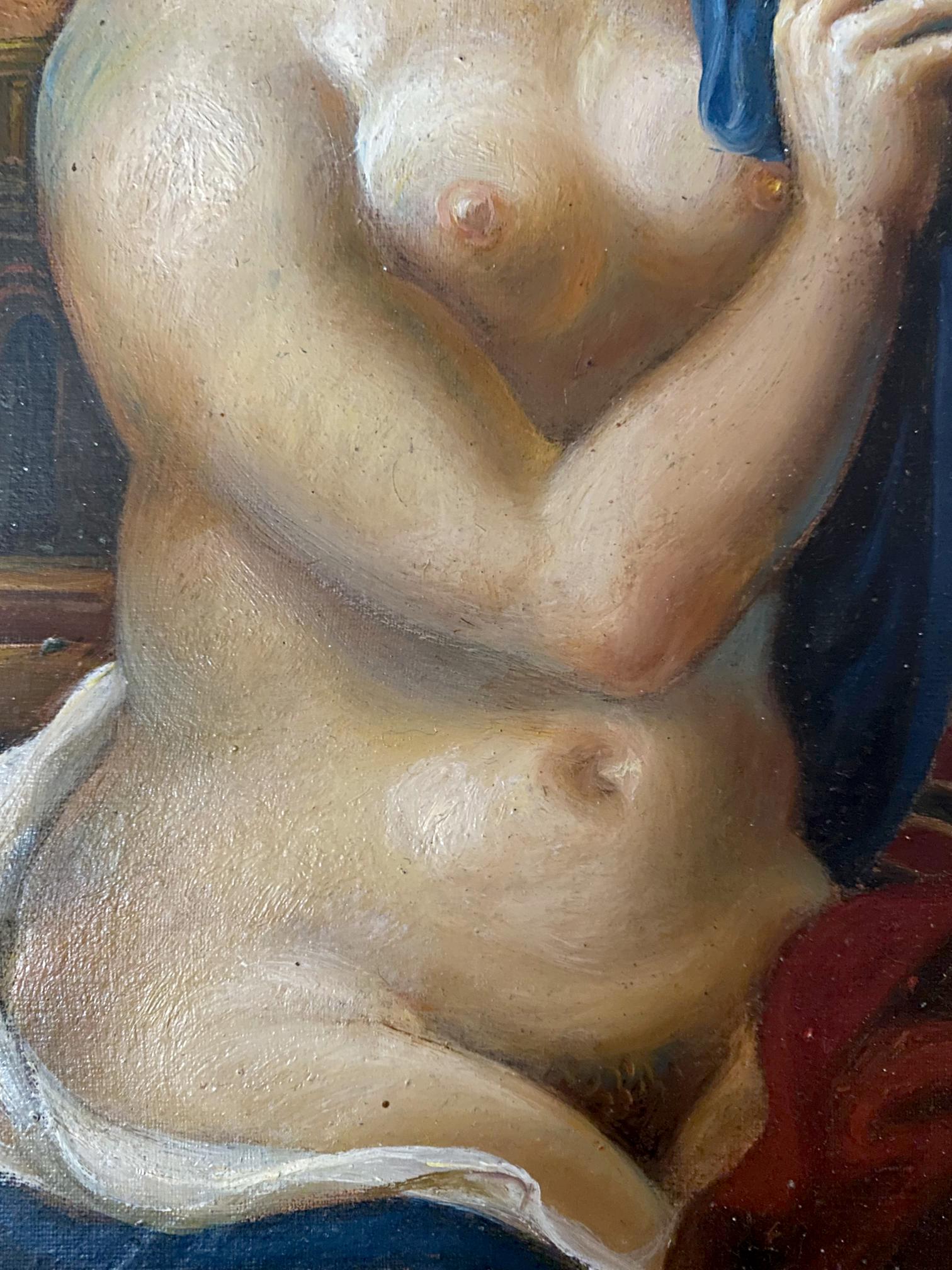 Nude female figure oil painting by Margarita Litvinov Oleg Arkadyevich