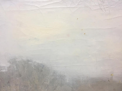 Abstract textured wall in muted off-white and gray oil painting by Alexey Fedorovich Vlasov