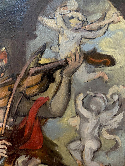 Oil painting of violin player by Litvinov Oleg Arkad’yevich