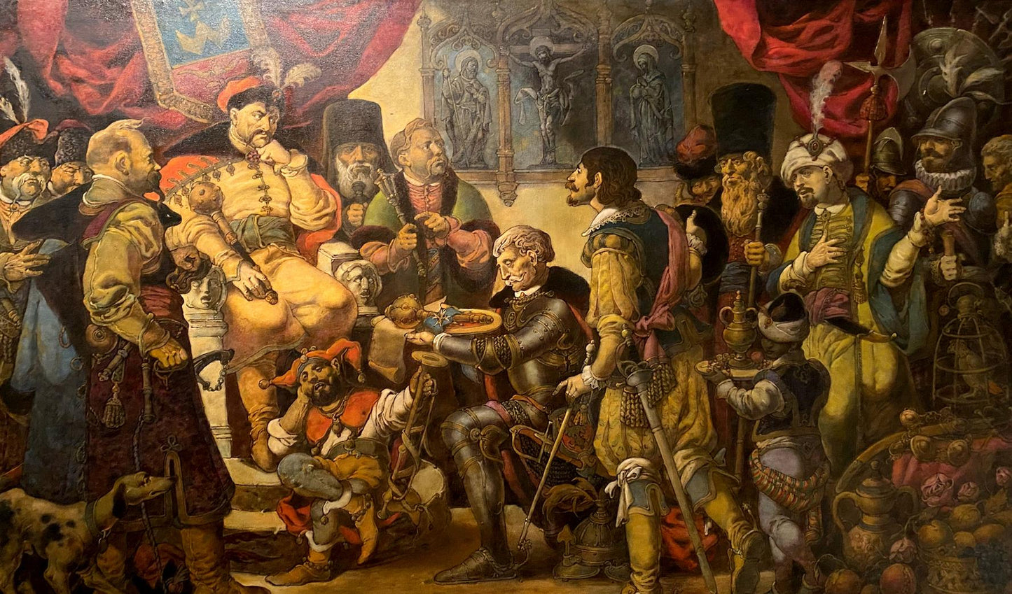 Oil painting of Chigirin by Litvinov Oleg Arkad’yevich, 16th-century scene