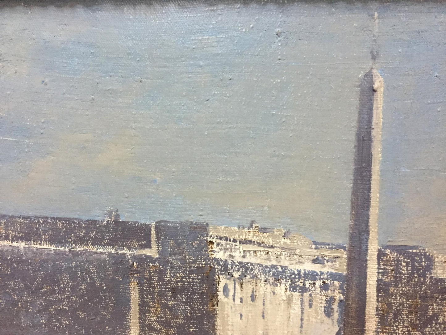 Oil painting of ancient Rome obelisk by Alexey Fedorovich Vlasov