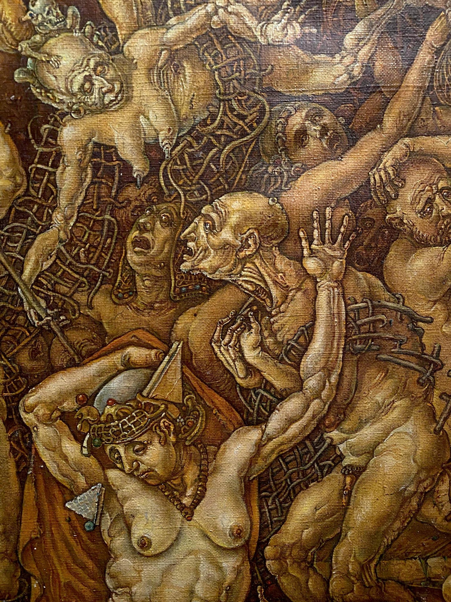 Oil painting The triumph of death has come by Oleg Litvinov