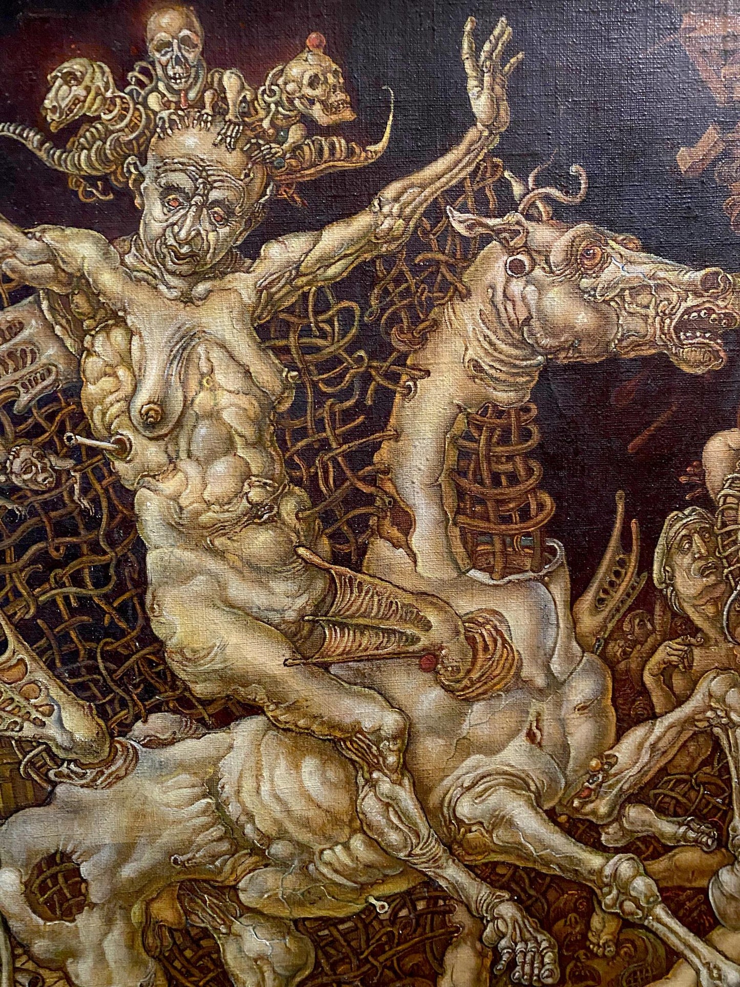 Oil painting The Triumph of Death Has Come by Oleg Litvinov