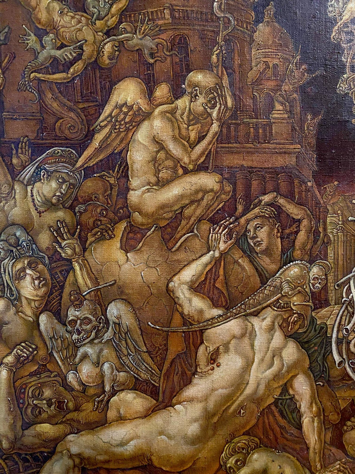Oil painting The Triumph of Death Has Come by Oleg Litvinov