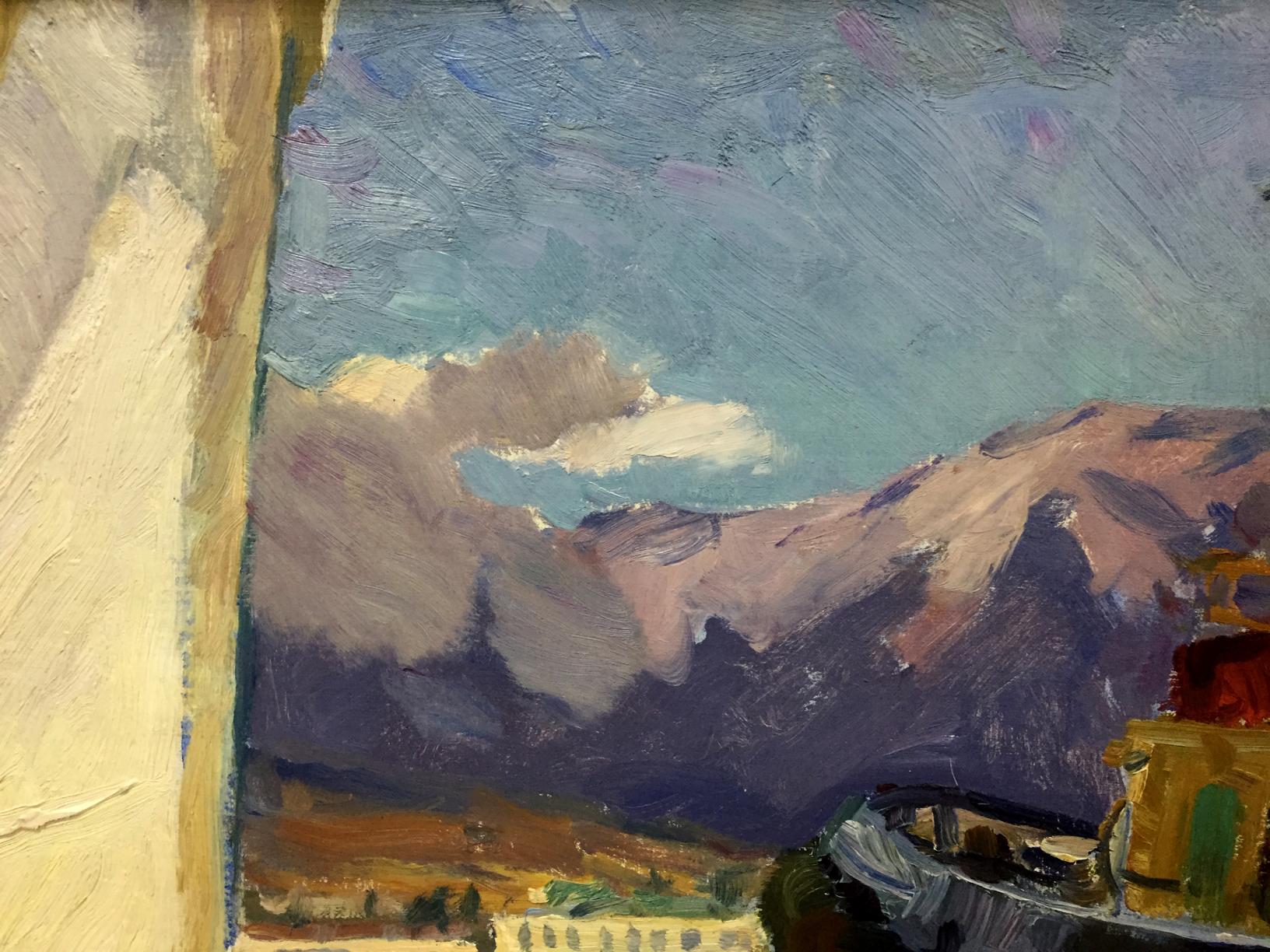 The oil painting by Melikhov Georgy Stepanovich captures the essence of a bay