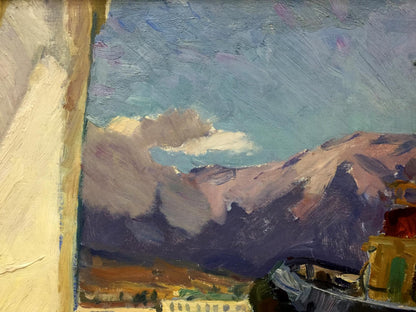 The oil painting by Melikhov Georgy Stepanovich captures the essence of a bay