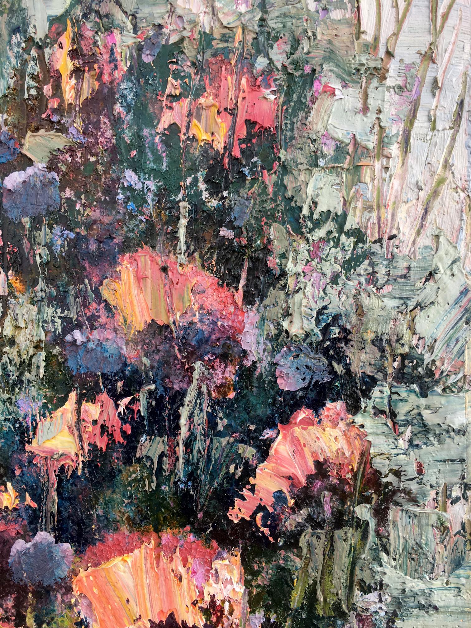 Abstract oil painting Wild tulips Flowers  Mazur Vladimir