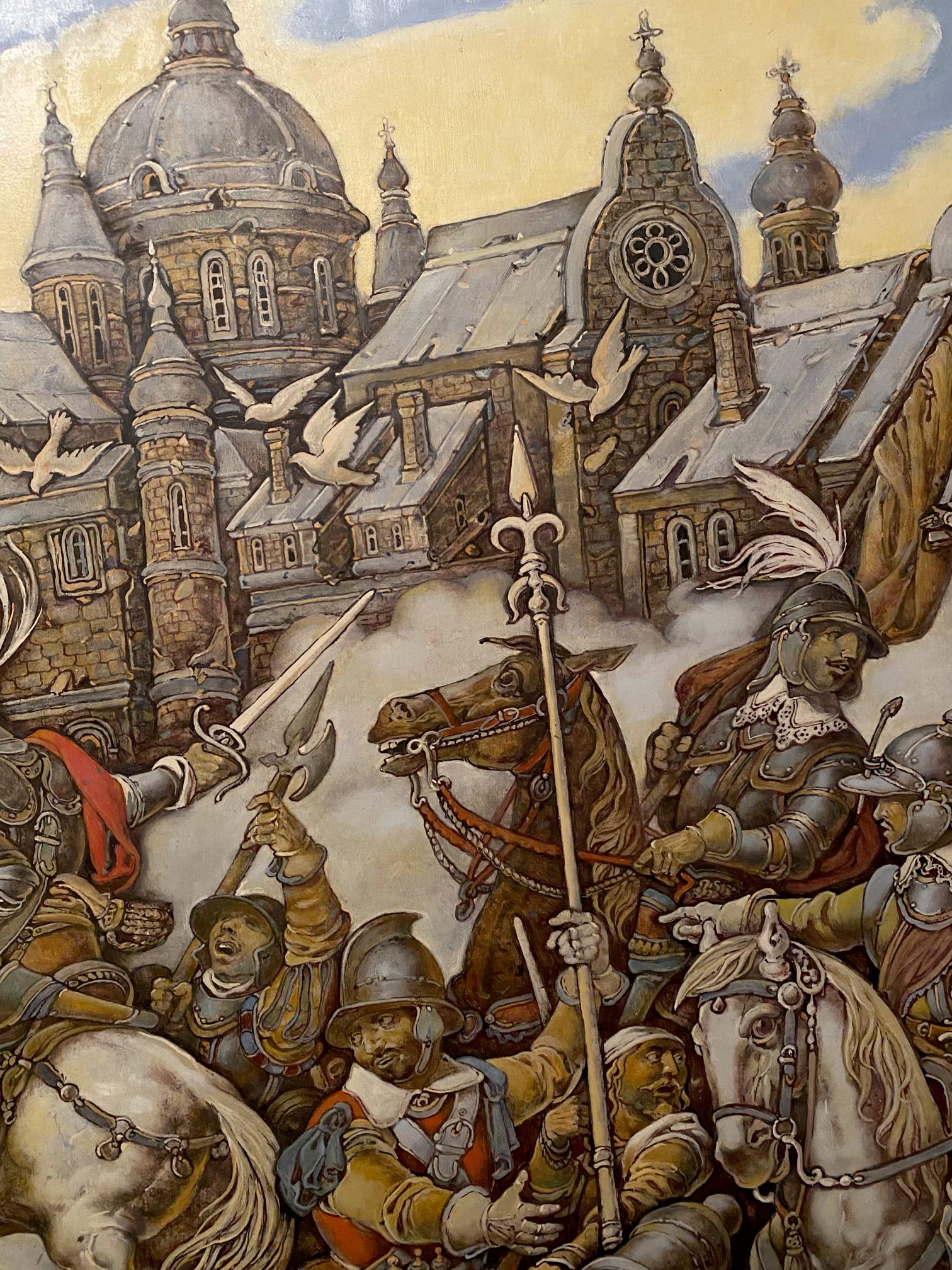 Oil painting of Ivan Bohun in France by Litvinov Oleg Arkad’yevich