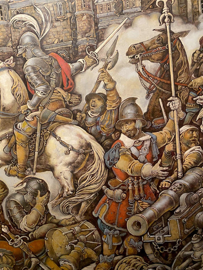Oil painting of Ivan Bohun in France by Litvinov Oleg Arkad’yevich