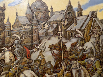 Oil painting of Ivan Bohun in France by Litvinov Oleg Arkad’yevich