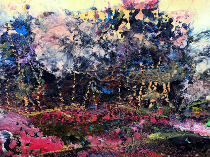 Abstract painting Evening Nature Mazur Vladimir